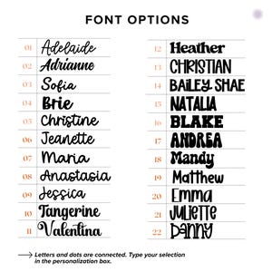 Font options