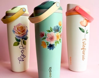 Custom Owala Sway UV Printed Tumbler Personalized Water Bottle Full Color Name Birthday Bridesmaid Proposal Mothers Day Teacher Gift