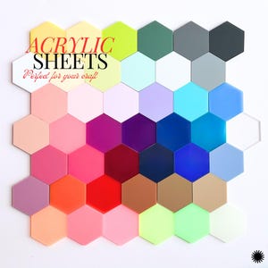 Laser Acrylic Sheet Cutting Project Maker Kit Business Supply Craft Material Design Piece Display Panel Sign Making Custom Sign Shop Supply