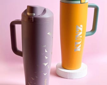 Custom Owala Sway with Handle 40 oz Name Engrave Bachelorette Party Favor for Bridesmaid Proposal  Water Bottle Insulated Bridal Shower
