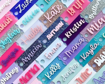 Tumbler Name Plate for Stanley Cup Accessory Tumbler Tag fits Quencher H2.O Custom Personalized Back to School Essential Name Waterbottle