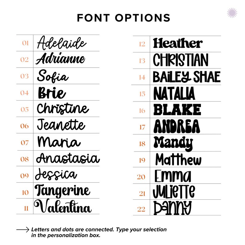 Font options