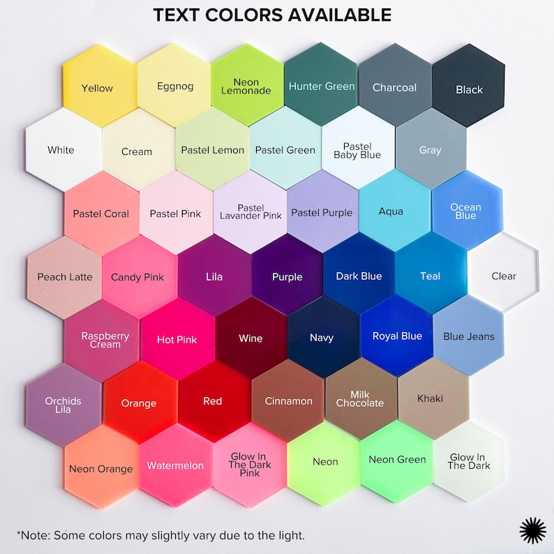 a poster with a bunch of different colors on it