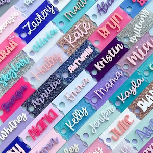 Tumbler Name Plate for Stanley Cup Accessory Acrylic Tag fits 40 oz 30 Quencher H2.O FlowState Custom Personalized Essential Waterbottle Lid