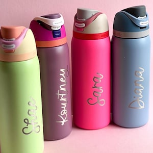 Custom Engraved Owala Tumbler Cheer Team Gift Set Personalized Name Design Athletic Water Bottle Squad Present Package Multiple Size Options Decorative Charm Collection Premium Quality Construction Team Spirit Essential Beautiful Color