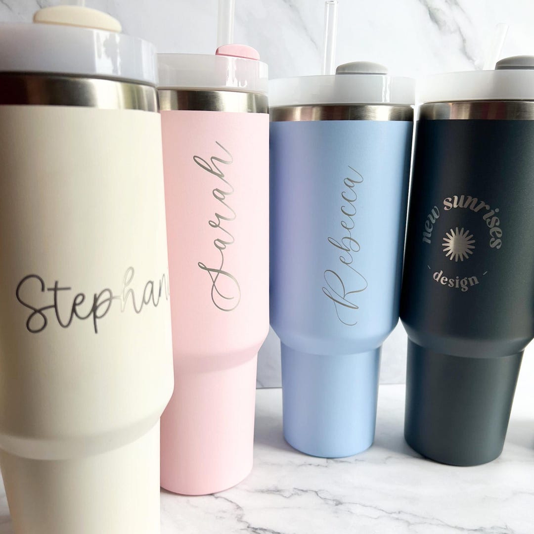 Personalized Stainless Steel Tumbler Custom Engraved 40 0z Water Bottle ...