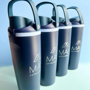 Personalized Drinkware Custom Engraved Bottle Stainless Steel Tumbler Insulated Beverage Container Leakproof Design Flip Top Opening Carrying Handle Feature Temperature Control System Athletic Hydration Solution Portable Water Storage Daily