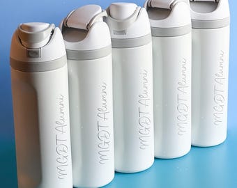 Custom Tumbler 24 oz Engraved Sip Dupe Water Bottle 30 oz for Staff Appreciation Swag Corporate Gift Bulk Personalized Business Logo Thermos