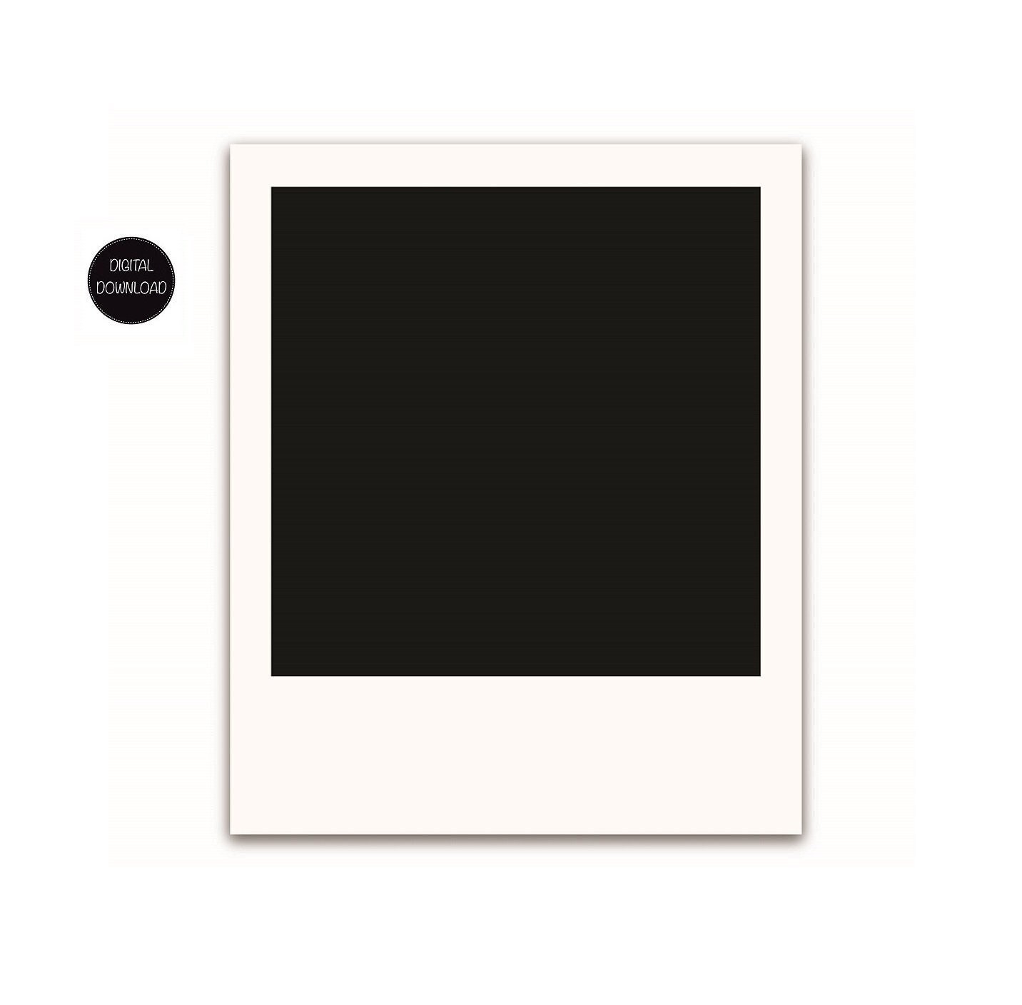 Polaroid Png, Polaroid Frame, Photo Frame Png, Retro Polaroid, Digital