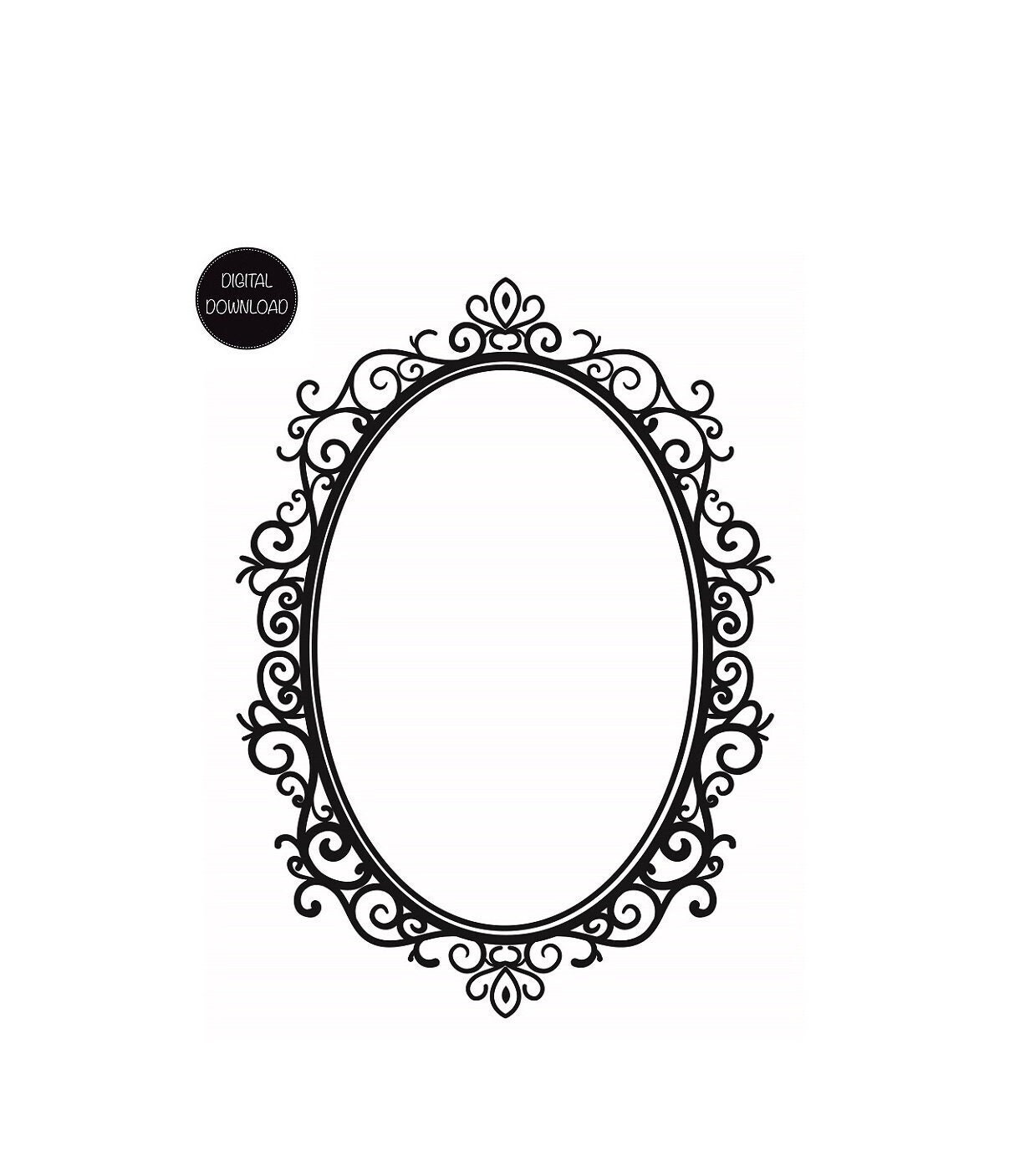 Baroque Frames, Rococo Frame, Ornate Frames, Wedding Clipart, Digital Downloads, Oval Frame, Frame Clip Art, Vintage Frame, Shabby Clip Art