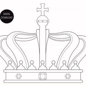 Crown, Crown SVG, Crown Png, Crown Clipart, Digital Downloads, Digital Wall Art, Clip Art and Image Files, King Crown, Png Files, Png Design