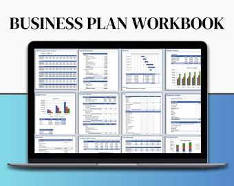 Business Plan Template Printable, Business Plan Analysis, Start Up Workbook, Small Business Planner, Business Proposal, Business Starter Kit