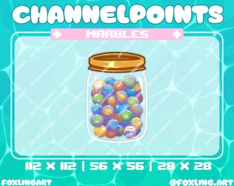 Jar of Marbles - Puntos de canal (Twitch, Kick, YouTube, Discord, recursos de transmisión)