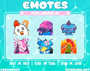 Emotes de PALWORLD (Twitch, Kick, YouTube, Discord)