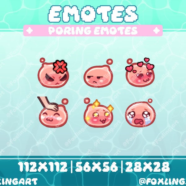 Poring (Ragnarok Online) emotes - Twitch, Discord, Youtube, Kick