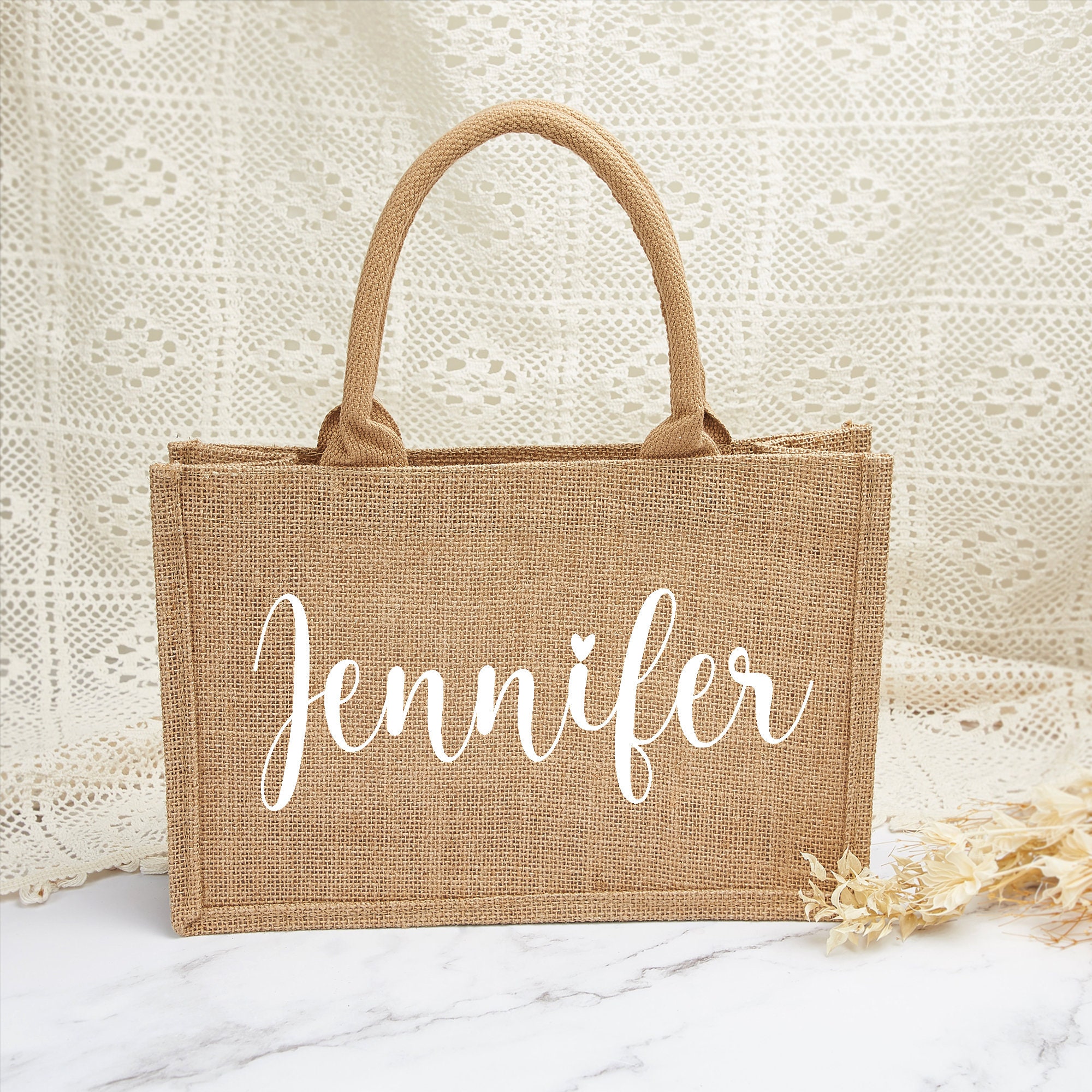 Large Jute Beach Bag / Burlap Beach Totes TJ896