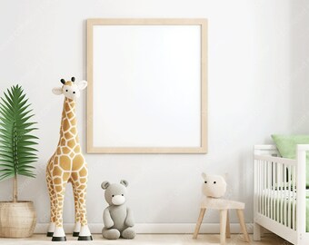 Frame Mockup for Nursery Mockup Frame Mock Up Nursery Mockup Interior Mockup Minimalist Frame Mockup Wall Art Mockup Styled Mockup PSD PNG
