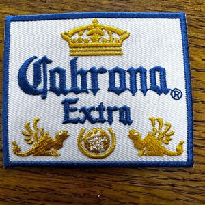 Cahrona Extra Patch, Hat Patch for Hat Bar, Trucker Hat Patch, Features Heat Activated Adhesive, Drinking Patch, Beer Patch