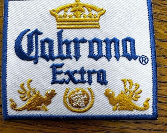Cahrona Extra Patch, Hat Patch for Hat Bar, Trucker Hat Patch, Features Heat Activated Adhesive, Drinking Patch, Beer Patch