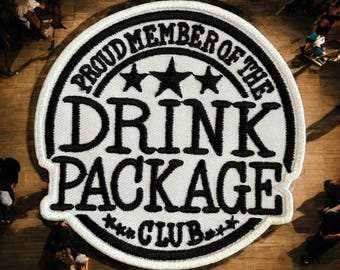Proud Member of the Drink Package Club, Embroidered Hat Patch, Cruise Ship Patch, Gift for Cruise. Hat Patch Bar, Trucker Hat Patch
