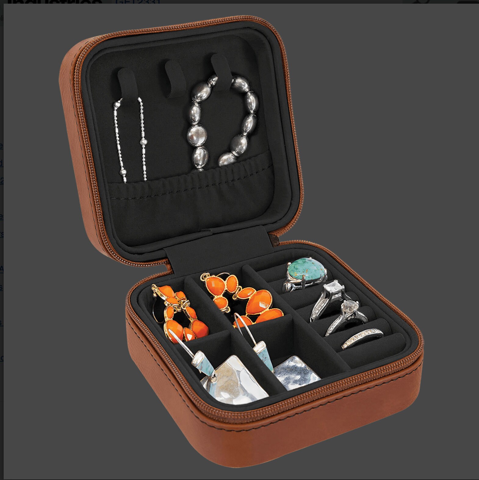 4x4 Zippered Jewelry Case, Perfect for Permanent Jewelry, Laser