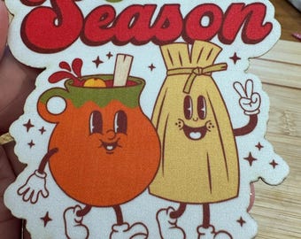 Sublimation Patches cut to shape- Tis the Season Set of 2 Hat patches for Trucker Hat, Hat Bar Accessory, Patch