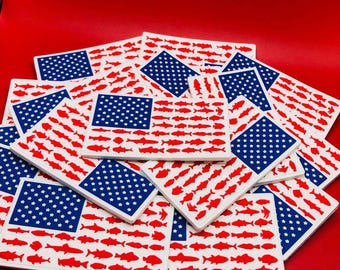 PVC full-color Fishing Flag patch, Hat Patch for Hat Bar, Trucker Hat Patch, Features Heat Activated Adhesive, American Flag Patch