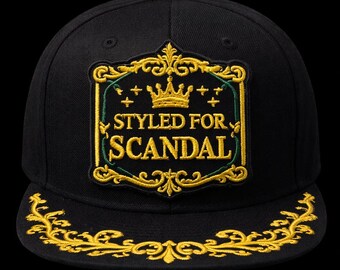 Styled for Scandal Embroidered patch, Cute Embroidered Hat Patch, Hat Bar Accessory, Jacket Patch, Scandal Lover