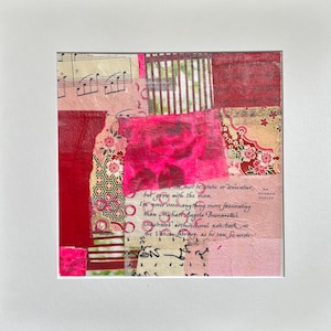 Abstract Collage Wall Art: Colorful Mixed Media Paper Art