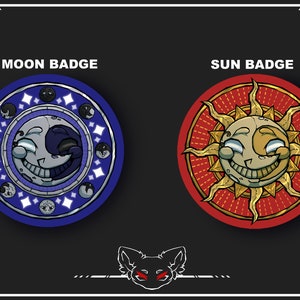 Sun and Moon Badges