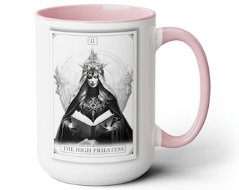 High Priestess Tarot Card Coffee Mug: Witchy Gift