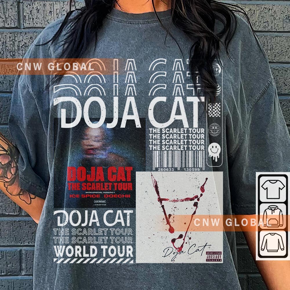Doja Cat Music Shirt Y2K 90s Vintage Merch the Scarlet Tour Etsy Canada