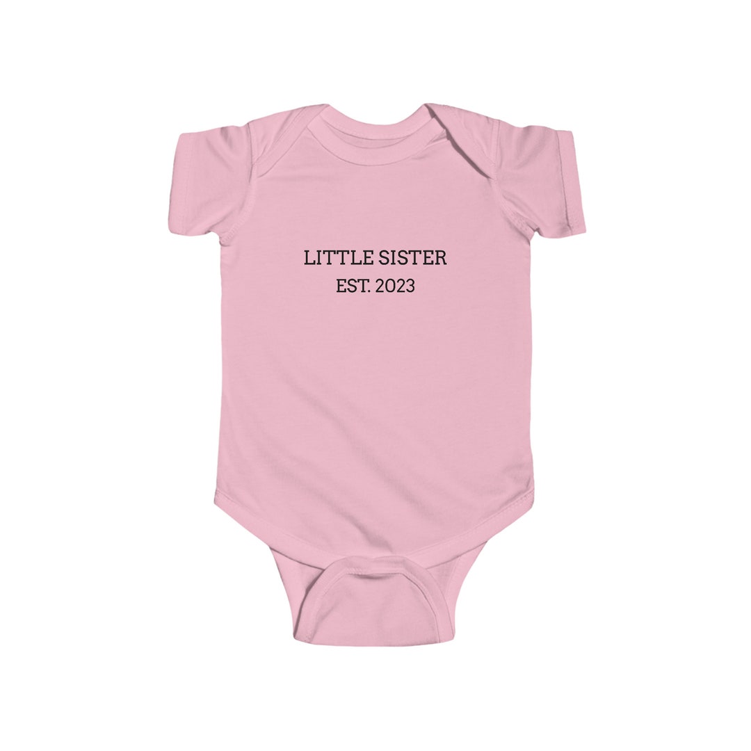 Little Sister Bodysuit for Baby Girl Etsy