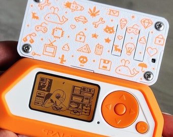 Flipper Zero Pixel Art Wifi Developer Board Case plus Pin Protector