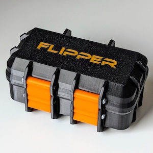 Flipper Zero Storage Case, Compact Rugged Transport Pelican Style Hard Case for the Flipper Zero Multitool Device and Flipper Wifi Dev Board