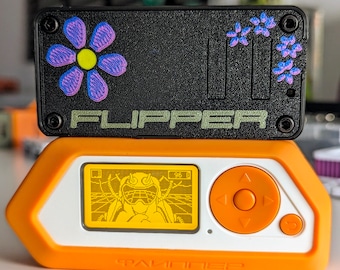 Flipper Zero WiFi開発ボードケース 花柄デザインエンクロージャ ネジ