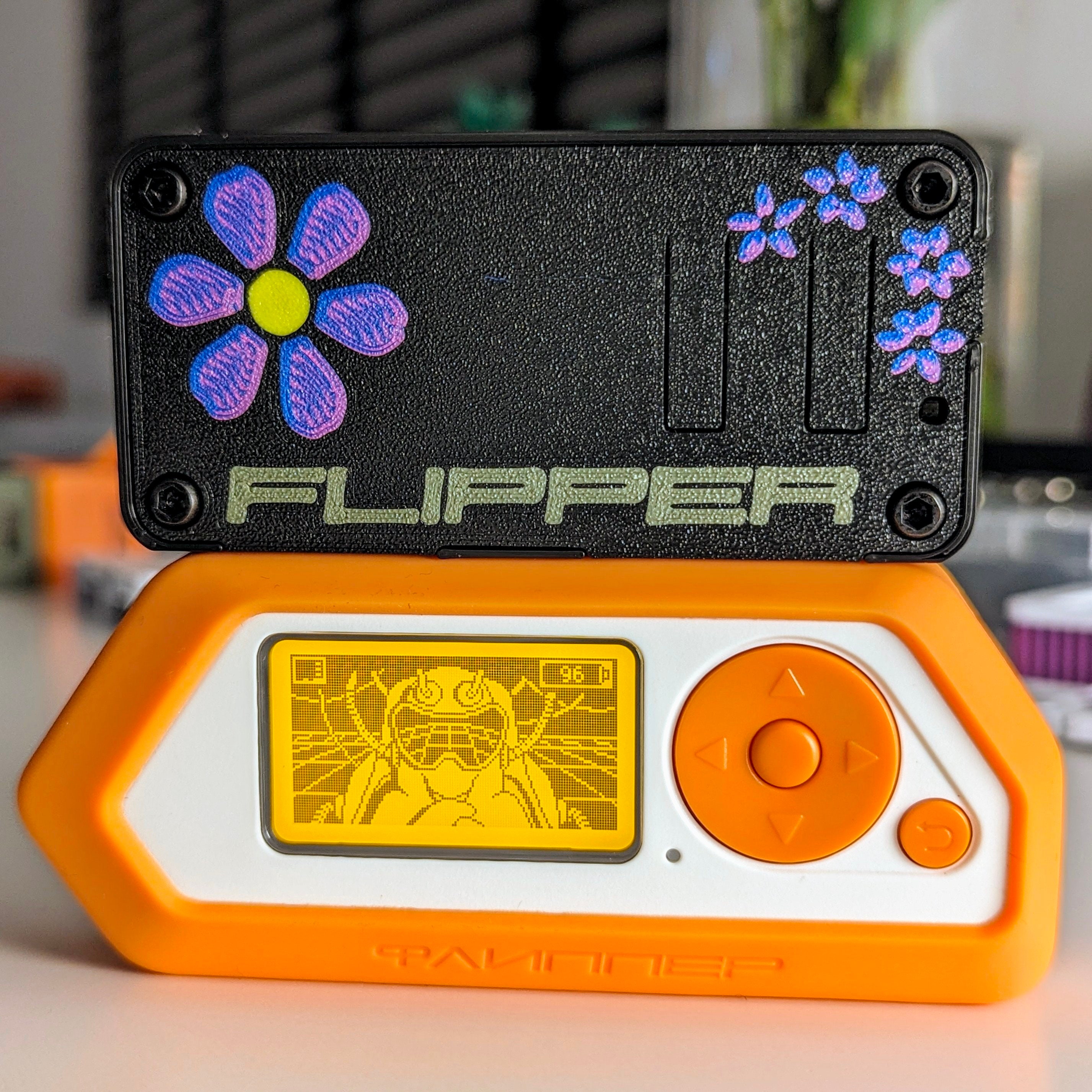 Flipper Zero WiFi開発ボードケース 花柄デザインエンクロージャ ネジ