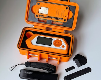 Flipper Zero Case Bundle: Kanji Styled Hard Case, WiFi Devboard Case, GPIO Dust Cover Set and Pin Protector