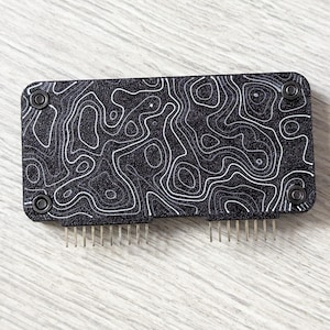 Flipper Zero Custom Topographic Style WiFi Devboard Case with Pin Protector, Premium Flipper Zero Accessory
