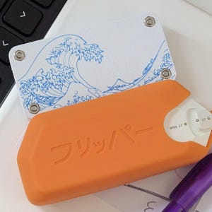 Custom Flipper Zero Wifi Devboard Case White and Blue The Great Wave, Premium WiFi Develper Board Case