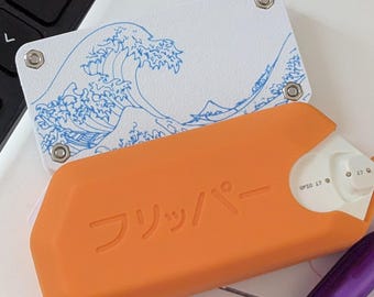 Flipper Zero WiFi Devboard Case, The Great Wave Design and Pin Protector