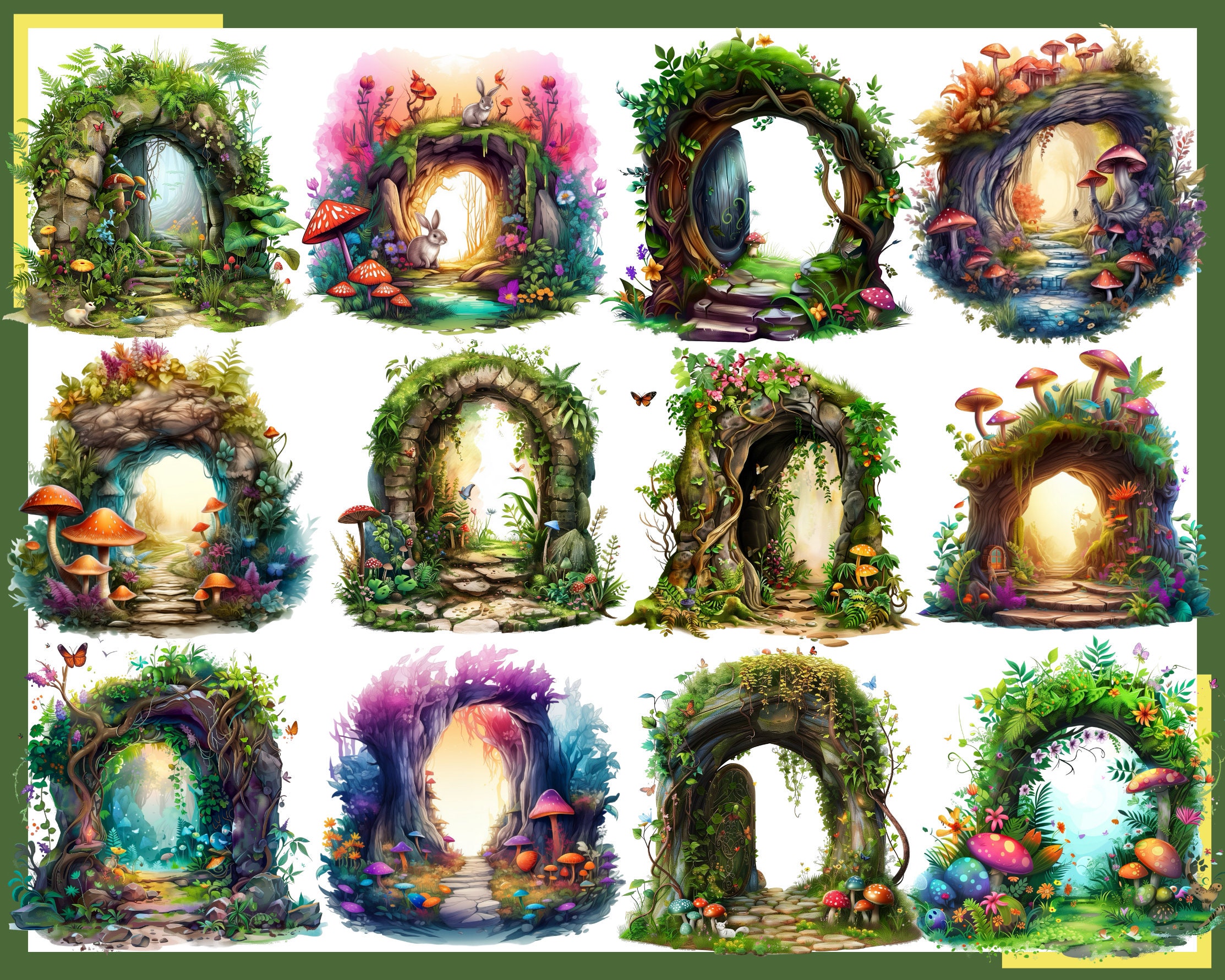 Fairy Portal Clipart: 100 Esoteric Fantasy Pngs (digital Download) - Etsy