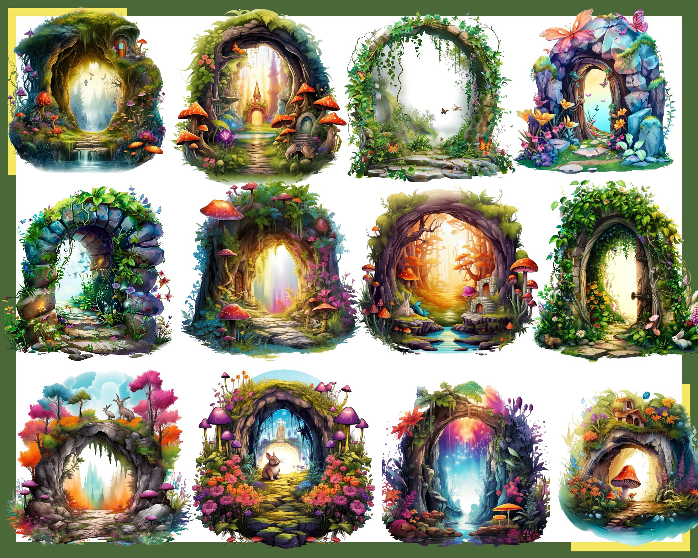 Fairy Portal Clipart: 100 Esoteric Fantasy Pngs (digital Download) - Etsy