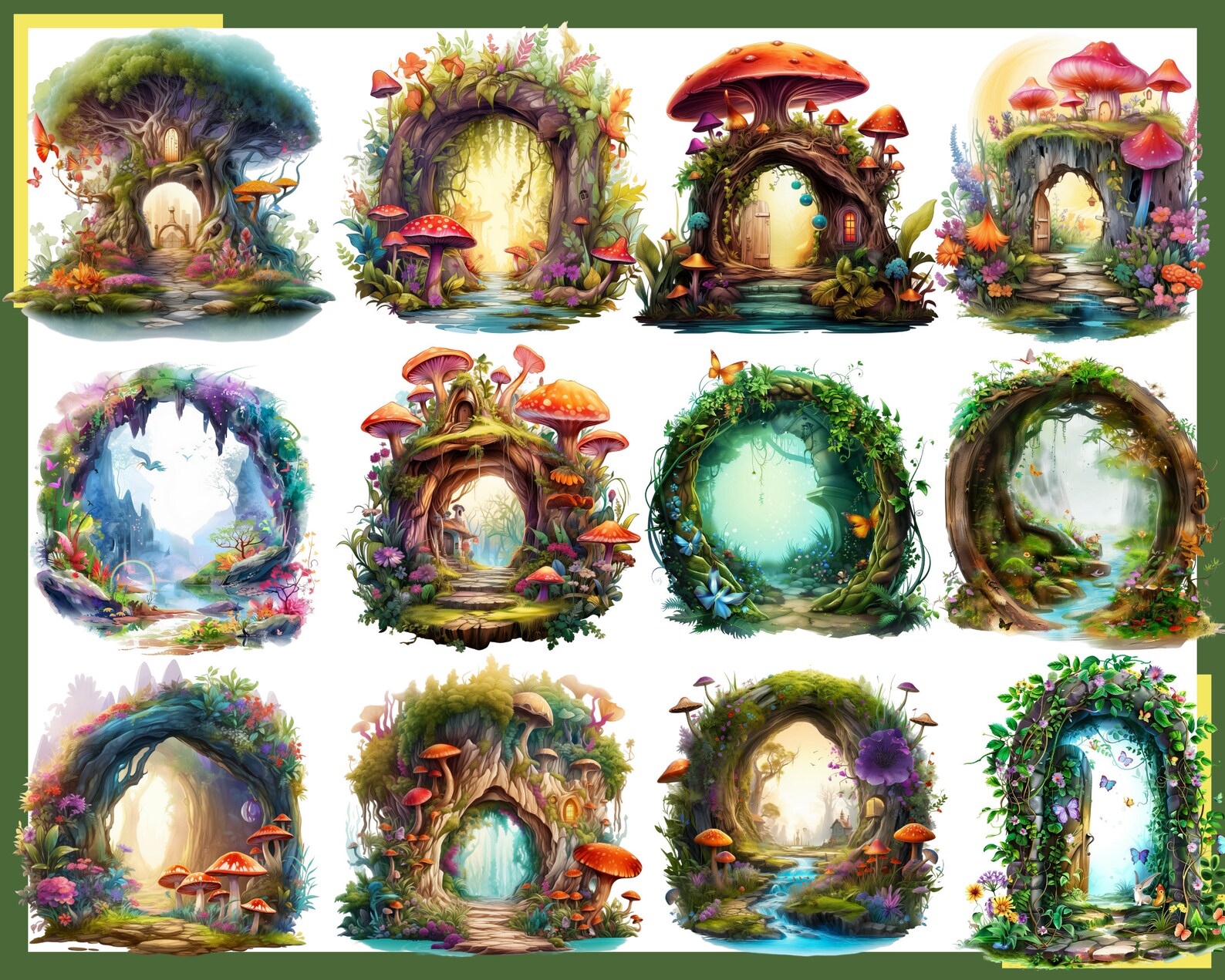 Fairy Portal Clipart: 100 Esoteric Fantasy Pngs (digital Download) - Etsy
