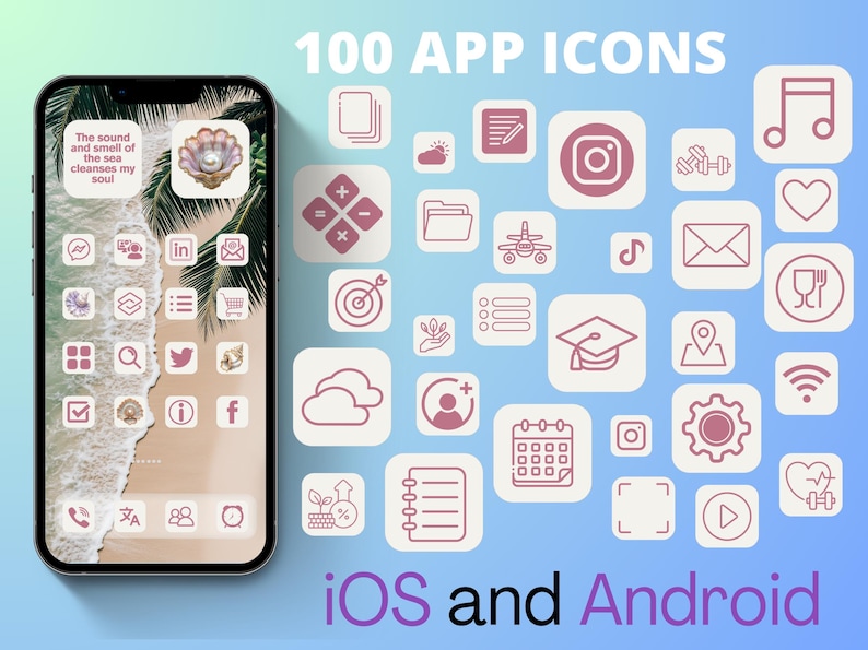 Shell Icon App Icon SHELL APP ICONS - 200 Files (iphone Icons, App Covers, Highlight Icons ...