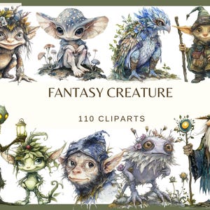 Criaturas Fantásticas: 110 PNG, 300 DPI Fada Esotérica (Uso Comercial, Download Digital)