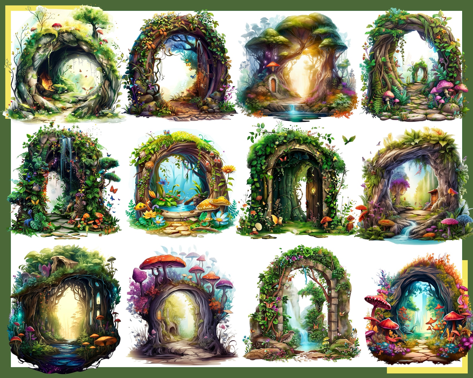 Fairy Portal Clipart: 100 Esoteric Fantasy Pngs (digital Download) - Etsy