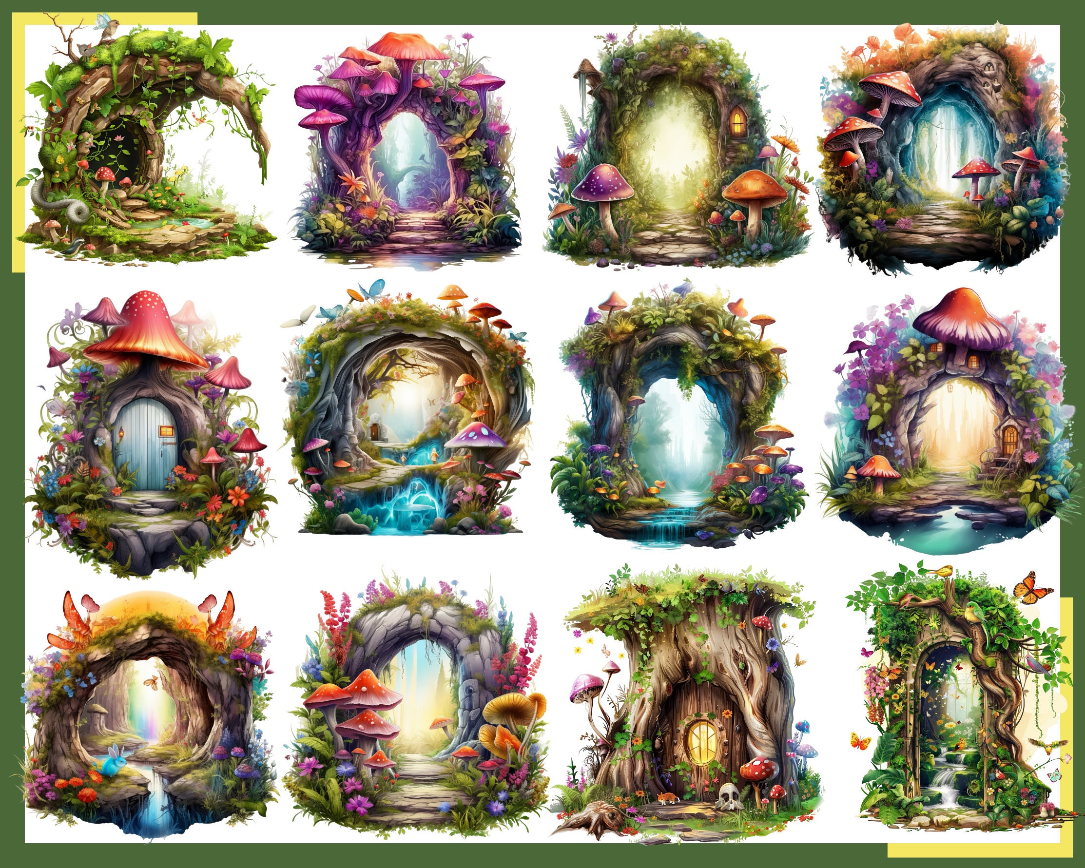 Fairy Portal Clipart: 100 Esoteric Fantasy Pngs (digital Download) - Etsy