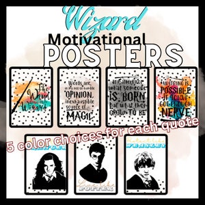 Zauberer Motivationsposter Set