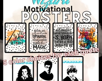 Set di poster motivazionali del mago
